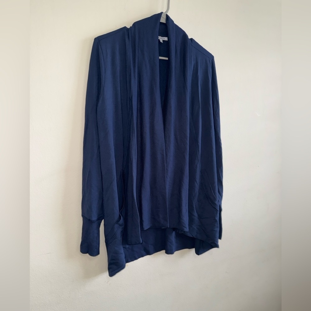 Quince French Terry Modal Cardigan in Navy $89 Size S - Picture 8 of 12